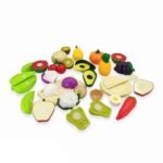 Pjaustymo rinkinys vaisių ir daržovių iš kviečių šiaudų plastiko nuo 3 metų – Paveikslėlis 5
