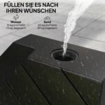 Plastikinis skėčio svorių rinkinys, užpildomas vandeniu/smėliu – Paveikslėlis 5