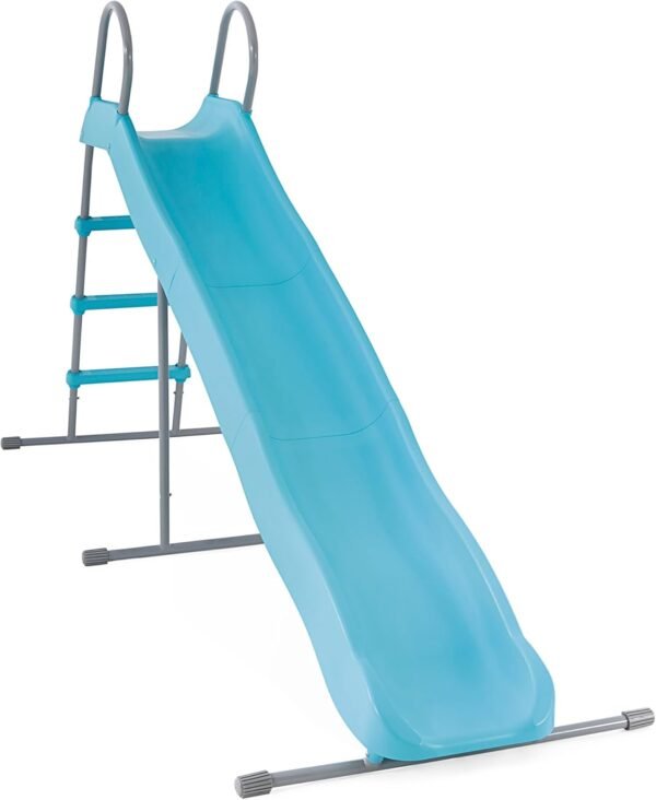 Plieninė sodo čiuožykla vaikams su 244 cm ilgio nusileidimu