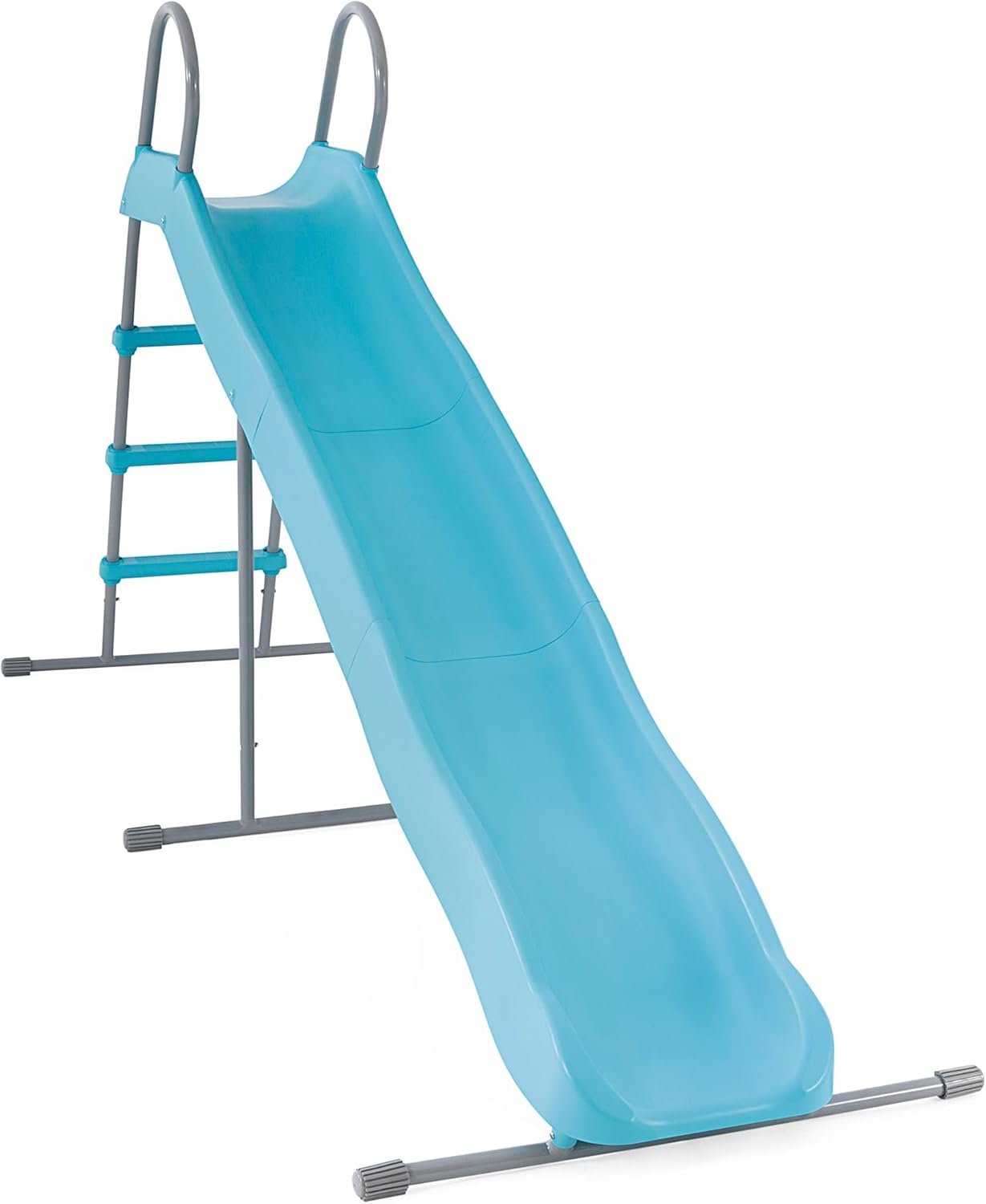 Plieninė sodo čiuožykla vaikams su 244 cm ilgio nusileidimu