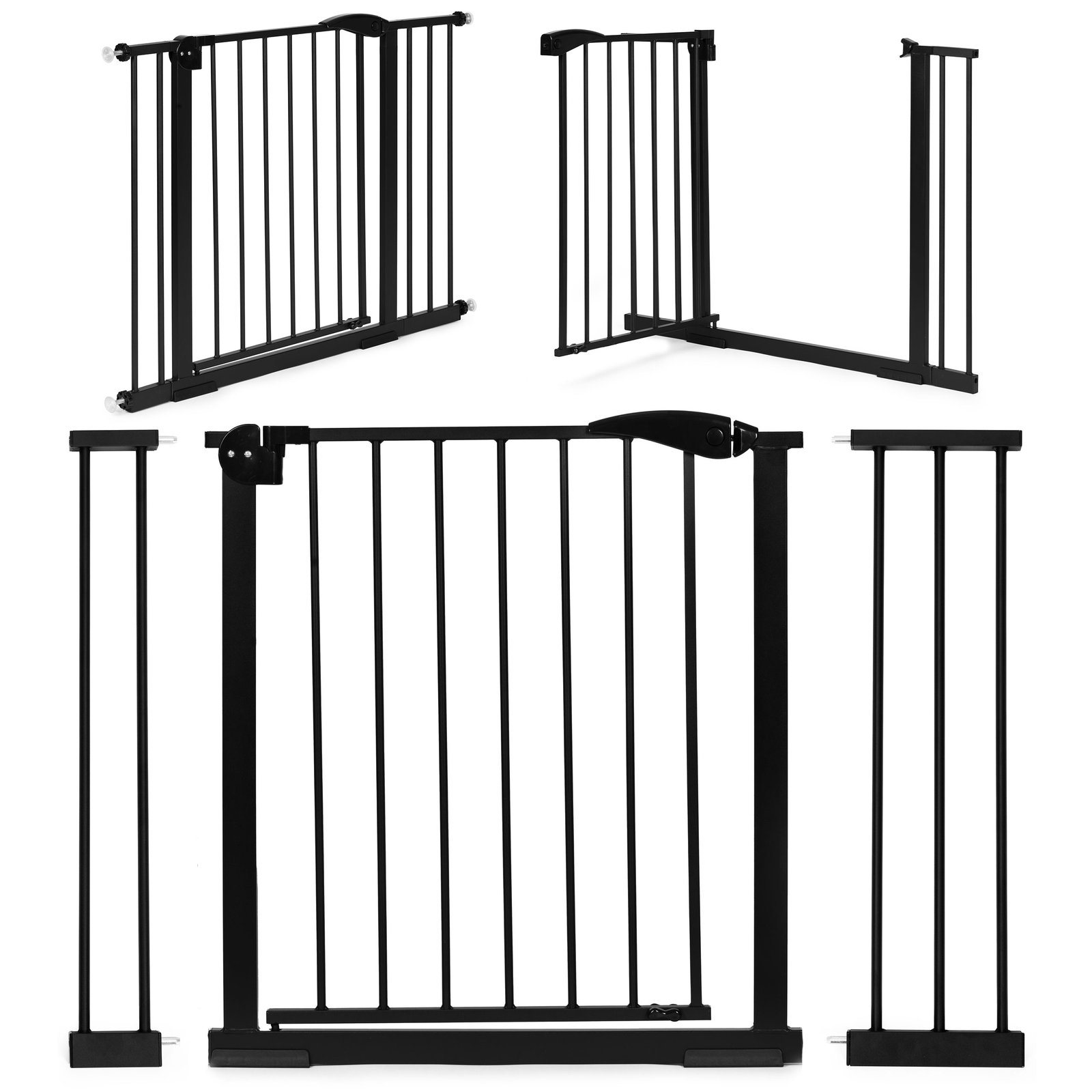 Plieniniai apsauginiai varteliai laiptams ir durims 74–105 cm
