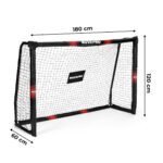 Plieniniai futbolo vartai su tinklu 180x120 cm – Paveikslėlis 10