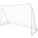 Plieniniai futbolo vartai su tinklu, 240x160 cm