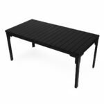 Plieno ir HDPE išskleidžiamas sodo stalas 180-240 cm
