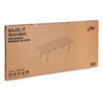 Plieno ir HDPE išskleidžiamas sodo stalas 180-240 cm