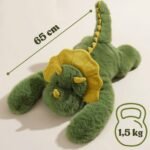 Pliušinis svorinis dinozauras raminantis, sensorinis, 65 cm, 1.5 kg – Paveikslėlis 5