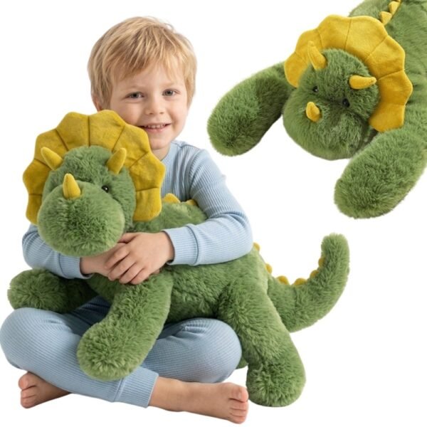 Pliušinis svorinis dinozauras raminantis