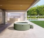 Pripučiamas hidromasažinis SPA baseinas 4 asmenims 196x71 cm