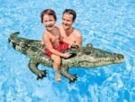 Pripučiamas krokodilo formos plaukiojimo čiužinys 171 cm