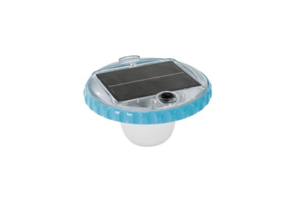 Saulės energijos plaukiojanti LED lempa baseinui