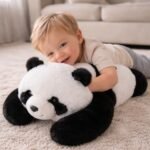 Sensorinis sunkumo pliušinis žaislas panda 65 cm 1,5 kg – Paveikslėlis 5