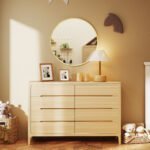 Sieninis veidrodis apvalus modernaus dizaino 61 cm – Paveikslėlis 9