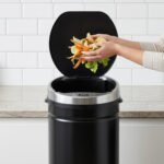 Šiukšliadėžė su automatiniu jutikliniu dangčiu, 50 l, nerūdijančio plieno – Paveikslėlis 8