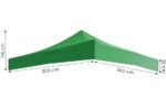 Sodo pavėsinės stogo danga 3x3 m, 420D PVC, žalia – Paveikslėlis 9