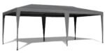 Sodo paviljonas 3x6 m su 6 sienomis pilkas