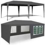 Sodo paviljonas 3x6 m su 6 sienomis pilkas