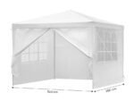Sodo paviljonas su keturiomis nuimamomis sienomis, 3x3 m