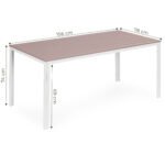 Sodo stalas 6 vietų polimedžio stalviršiu 156x78 cm – Paveikslėlis 10