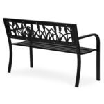 Sodo suoliukas metalinis su dekoratyviniu atlošu 120 cm – Paveikslėlis 7