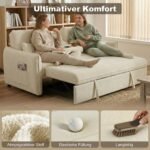 Sofa-lova 3 viename su reguliuojama atrama ir praktiškomis detalėmis