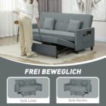 Sofa-lova 3-vietė, išskleidžiama, su reguliuojamu atlošu – Paveikslėlis 5