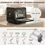 Stalinė mini indaplovė su 6 l talpa, 5 programomis ir džiovinimo funkcija – Paveikslėlis 4