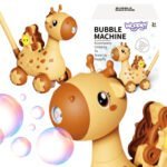 Stumdukas žirafa su burbulų pūtimo funkcija