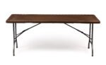 Sulankstomas banketinis stalas medžio rašto 180x75 cm – Paveikslėlis 2