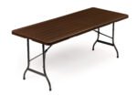 Sulankstomas banketinis stalas medžio rašto 180x75 cm