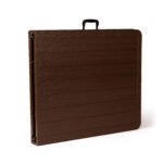 Sulankstomas banketinis stalas medžio rašto 180x75 cm – Paveikslėlis 5