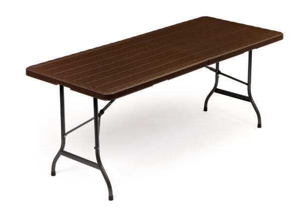 Sulankstomas banketinis stalas medžio rašto 180x75 cm