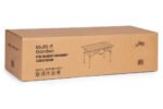 Sulankstomas lauko stalas su krepšiu, 120x55 cm, anglinio plieno – Paveikslėlis 9
