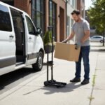 Sulankstomas rankinis transportavimo vežimėlis (30 kg) – Paveikslėlis 2