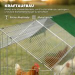 Triušių aptvaras su rakinamomis durelėmis ir stogeliu nuo saulės – Paveikslėlis 7