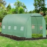 Tunelinis šiltnamis 18 m², metalinis karkasas, UV filtruota plėvelė – Paveikslėlis 4