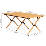Turistinis sulankstomas stalas 120x60 cm su krepšiu – Paveikslėlis 10