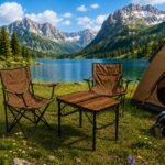 Turistinis sulankstomas staliukas 60x40 cm su lagamino funkcija – Paveikslėlis 3