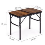 Turistinis sulankstomas staliukas 60x40 cm su lagamino funkcija – Paveikslėlis 10