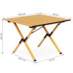 Turistinis sulankstomas staliukas su ruloniniu stalviršiu 60x60 cm – Paveikslėlis 10