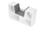 Vaikiška lentyna-suoliukas su 4 skyriais ir minkšta sėdyne