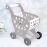 Vaikiškas pirkinių vežimėlis su 18 maisto produktų imitacijų