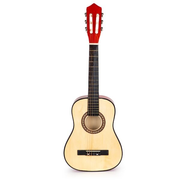 Vaikų medinė gitara su 6 stygomis