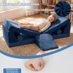 Vaikų modulinė minkšta 10 dalių žaidimų sofa (Mėlyna)