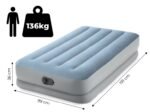 Vienvietis pripučiamas čiužinys 191x99x36 cm su integruota USB pompa