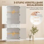 Virtuvės spinta, erdvi, su 4 durimis, stalčiumi ir reguliuojamomis lentynomis – Paveikslėlis 5