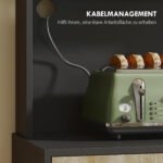 Virtuvinė spintelė su stalviršiu, laidų anga, stalčiumi ir įvairiomis lentynomis – Paveikslėlis 6