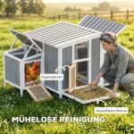 Vištidė medinė su lizdaviete, ištraukiamu stalčiumi, 3-4 vištoms