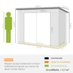 Cinkuoto plieno sodo sandėliukas su dvigubomis durimis ir ventiliacijos angomis – Paveikslėlis 9