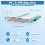 Akrobatikos kilimėlis profesionalus pripučiamas su elektrine pompa (Žalia) – Paveikslėlis 4