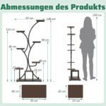 Aštuonių aukštų augalų stovas su integruotomis LED auginimo lempomis (Ruda + Juoda) – Paveikslėlis 2